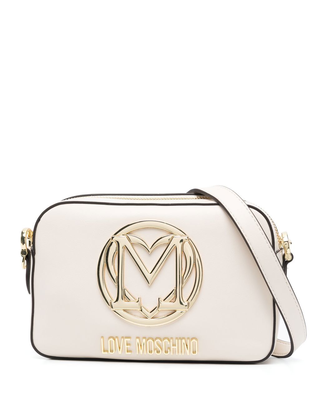 Love Moschino logo-plaque detail crossbody bag - Neutrals von Love Moschino