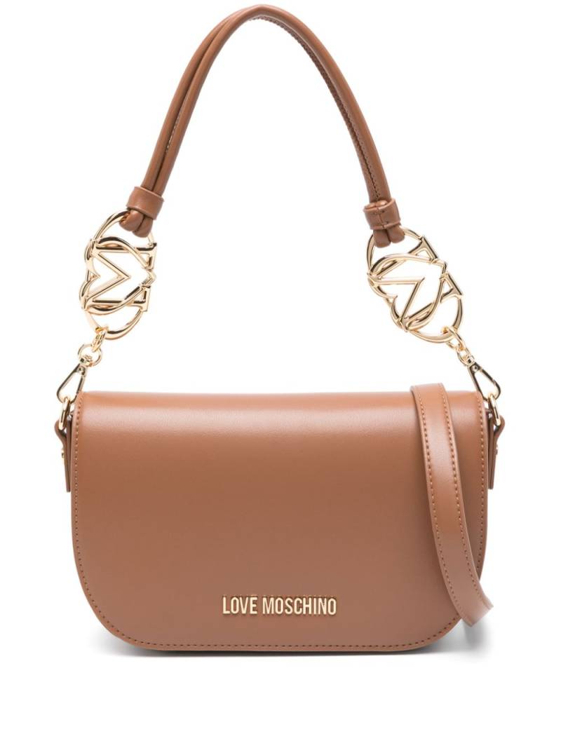 Love Moschino logo-plaque tote bag - Brown von Love Moschino