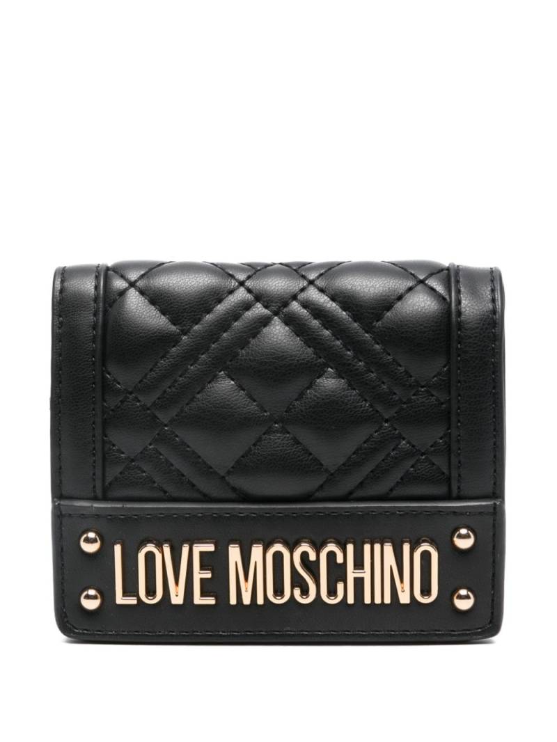 Love Moschino logo-plaque wallet - Black von Love Moschino