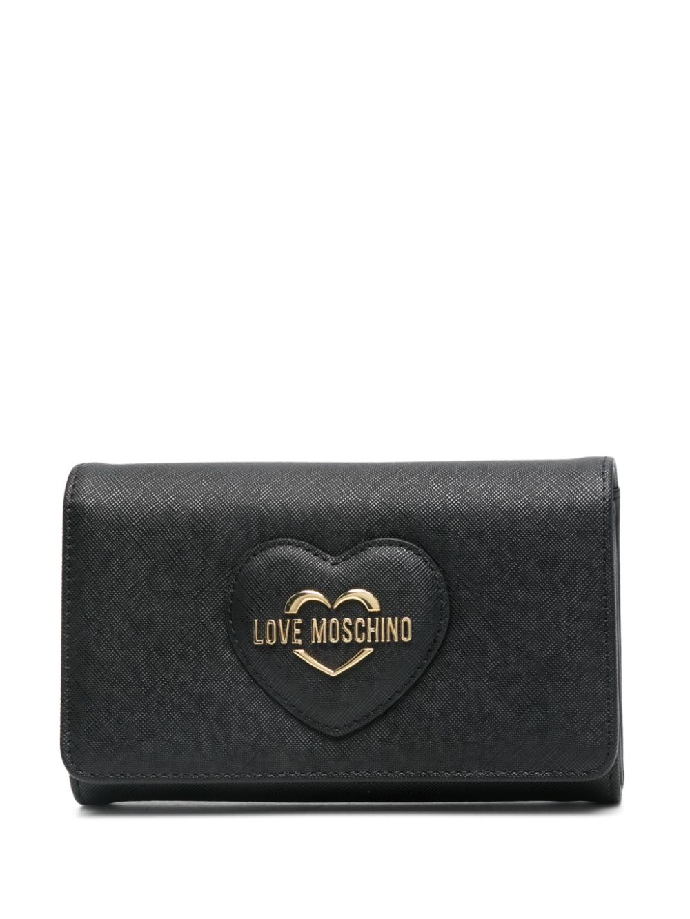 Love Moschino logo-plaque wallet - Black von Love Moschino