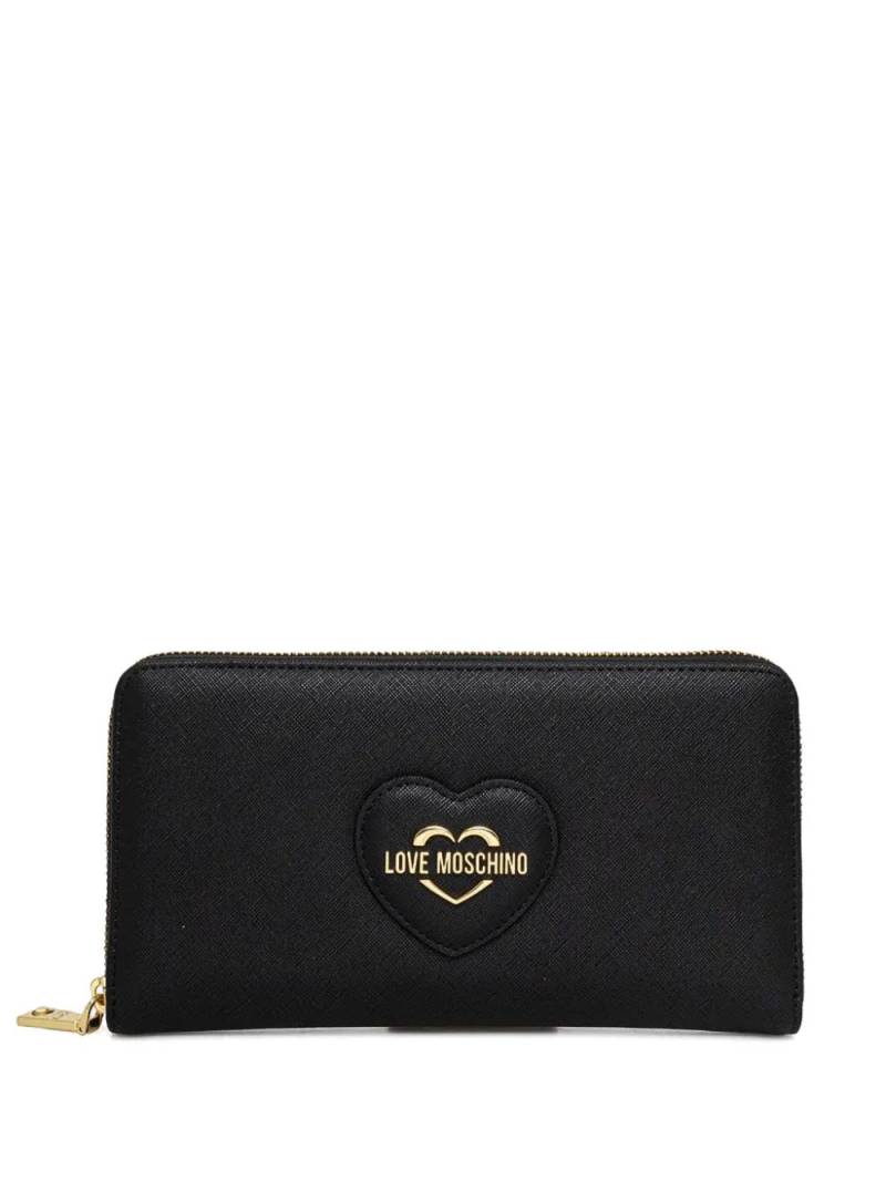 Love Moschino logo-plaque wallet - Black von Love Moschino