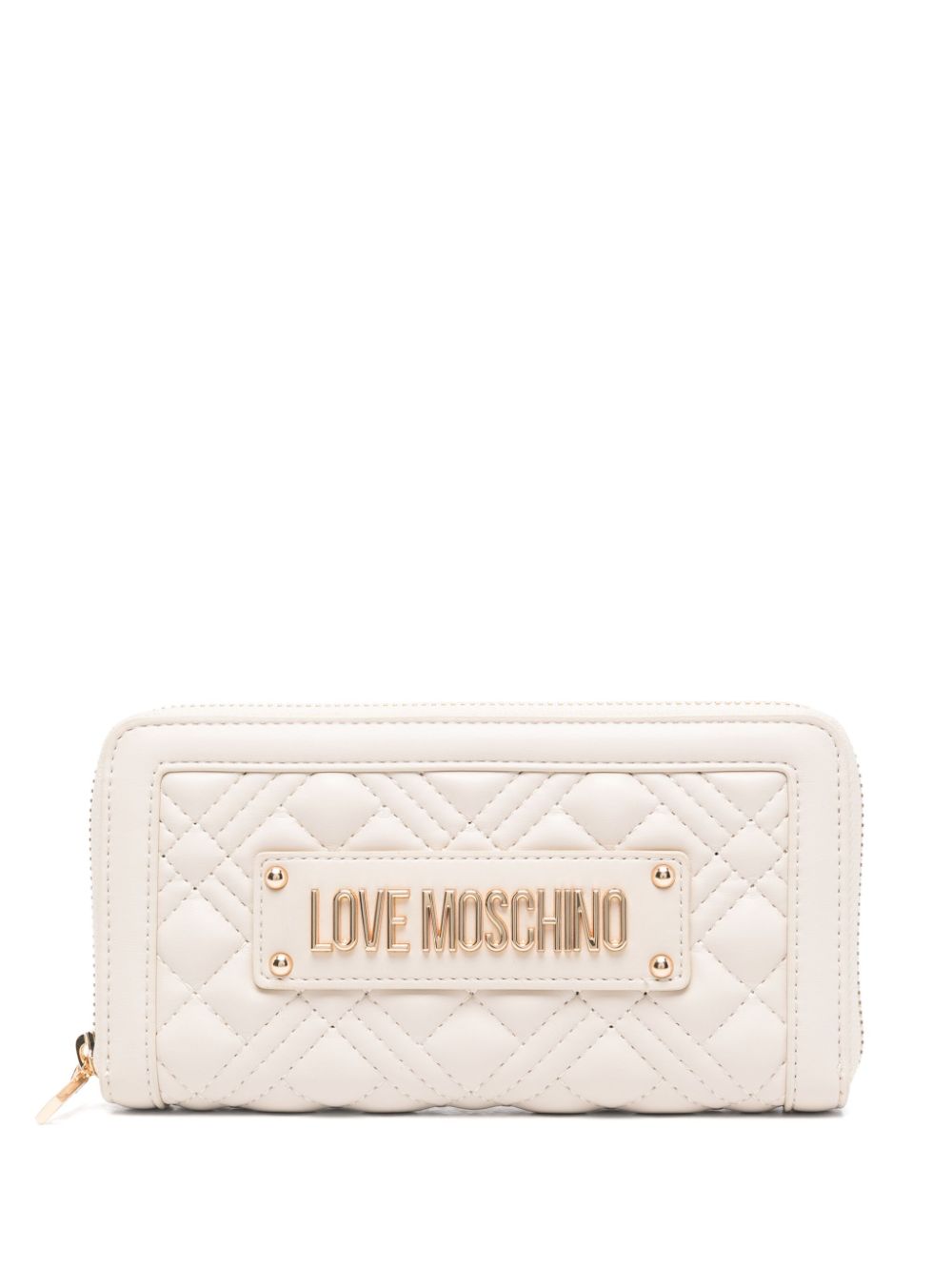 Love Moschino logo-plaque wallet - Neutrals von Love Moschino