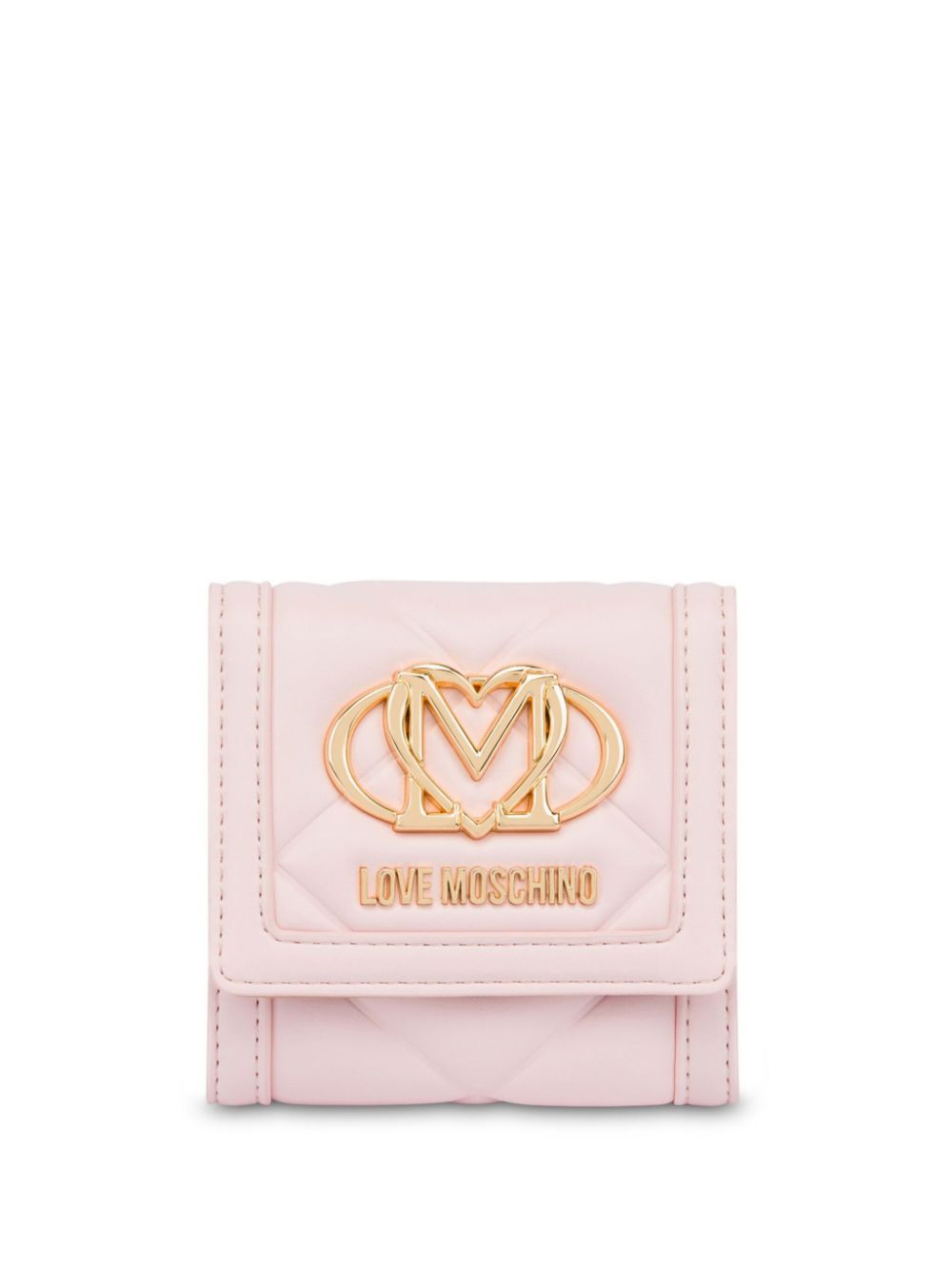 Love Moschino logo-plaque wallet - Pink von Love Moschino