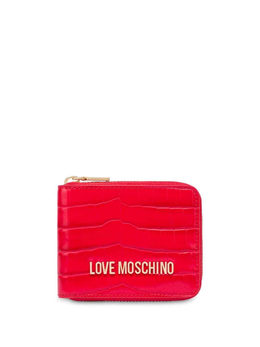 Love Moschino logo-plaque wallet - Red von Love Moschino