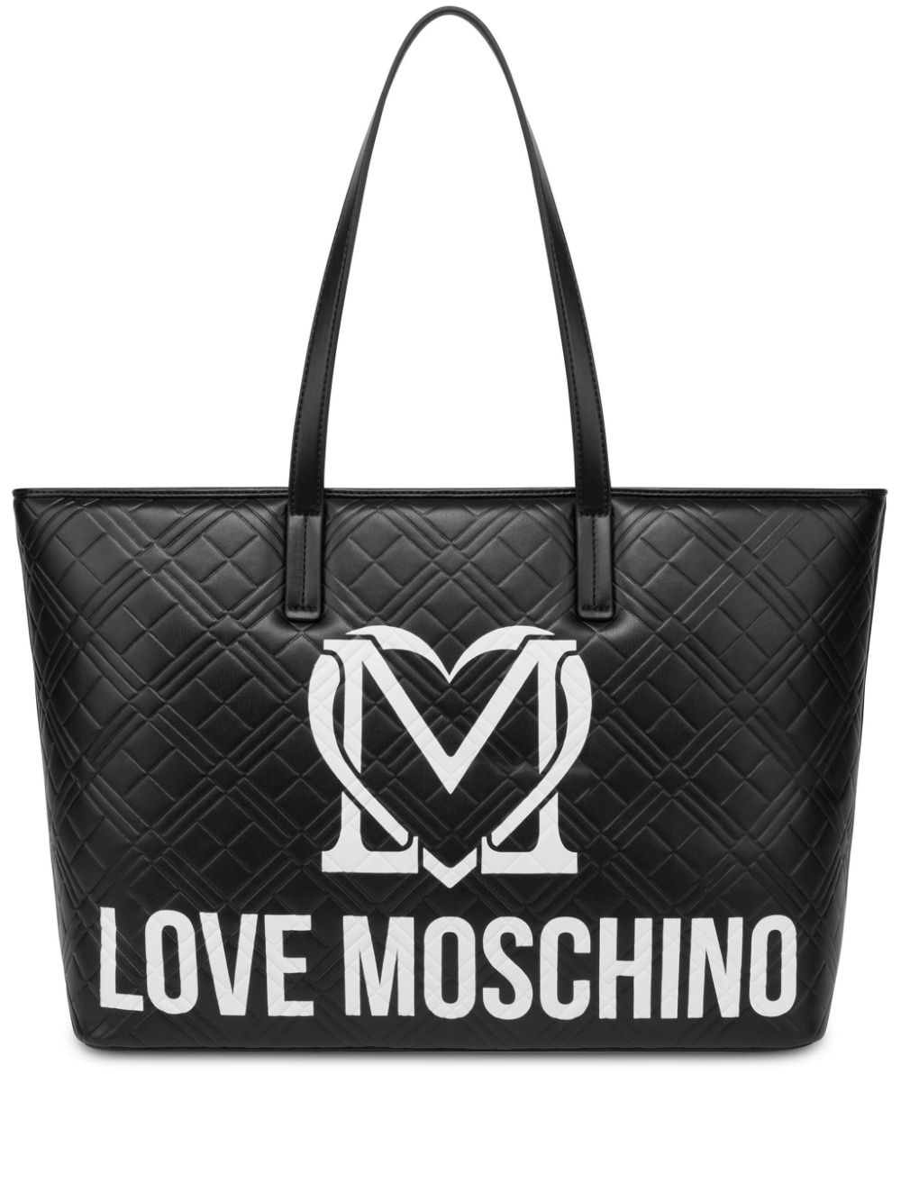 Love Moschino logo-print tote bag - Black von Love Moschino