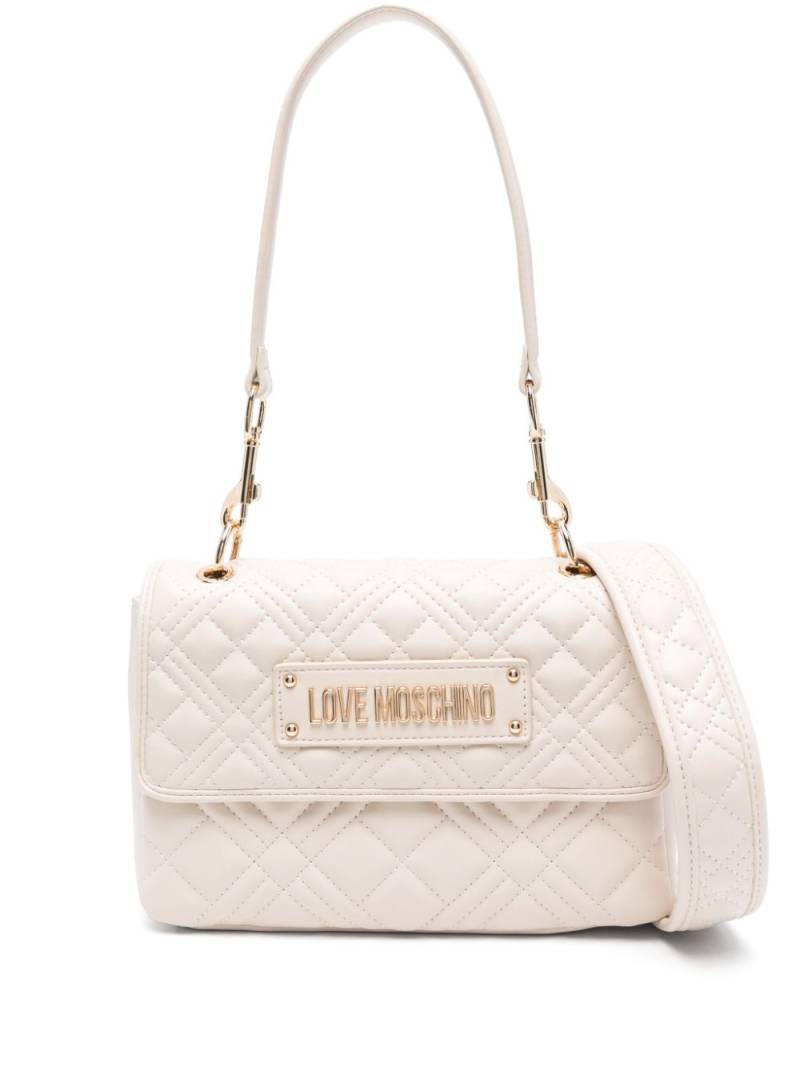 Love Moschino matelassé shoulder bag - Neutrals von Love Moschino