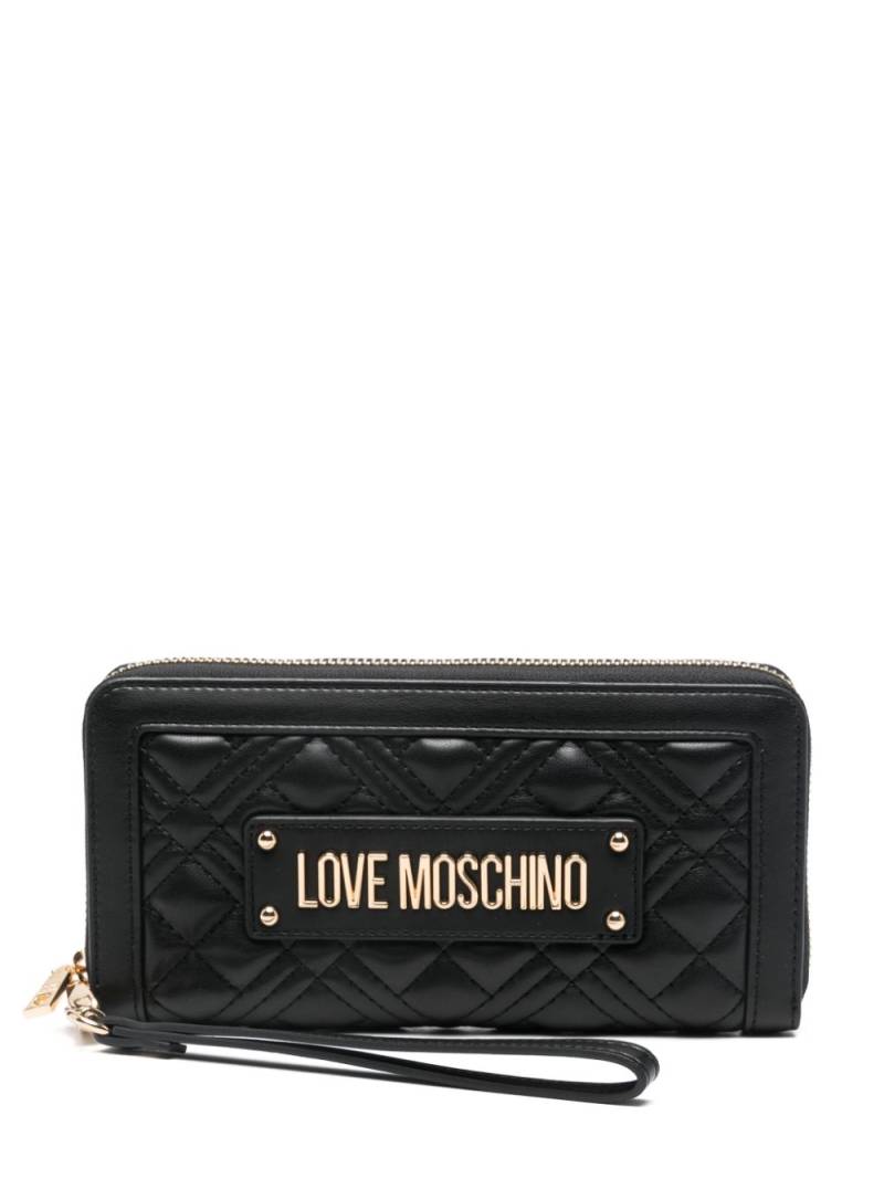 Love Moschino matelassé wallet - Black von Love Moschino