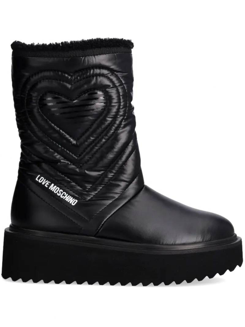 Love Moschino quilted boots - Black von Love Moschino