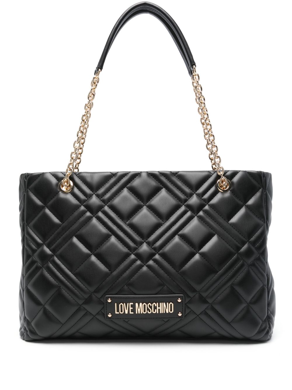 Love Moschino quilted shoulder bag - Black von Love Moschino