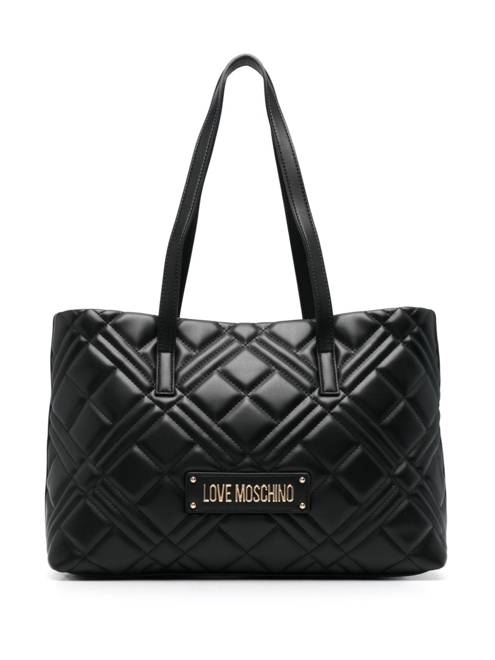 Love Moschino quilted tote bag - Black von Love Moschino