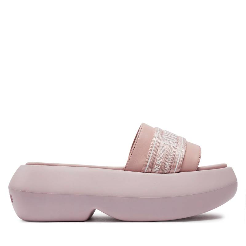 Pantoletten LOVE MOSCHINO JA28107I0IIX760A Rosa von Love Moschino