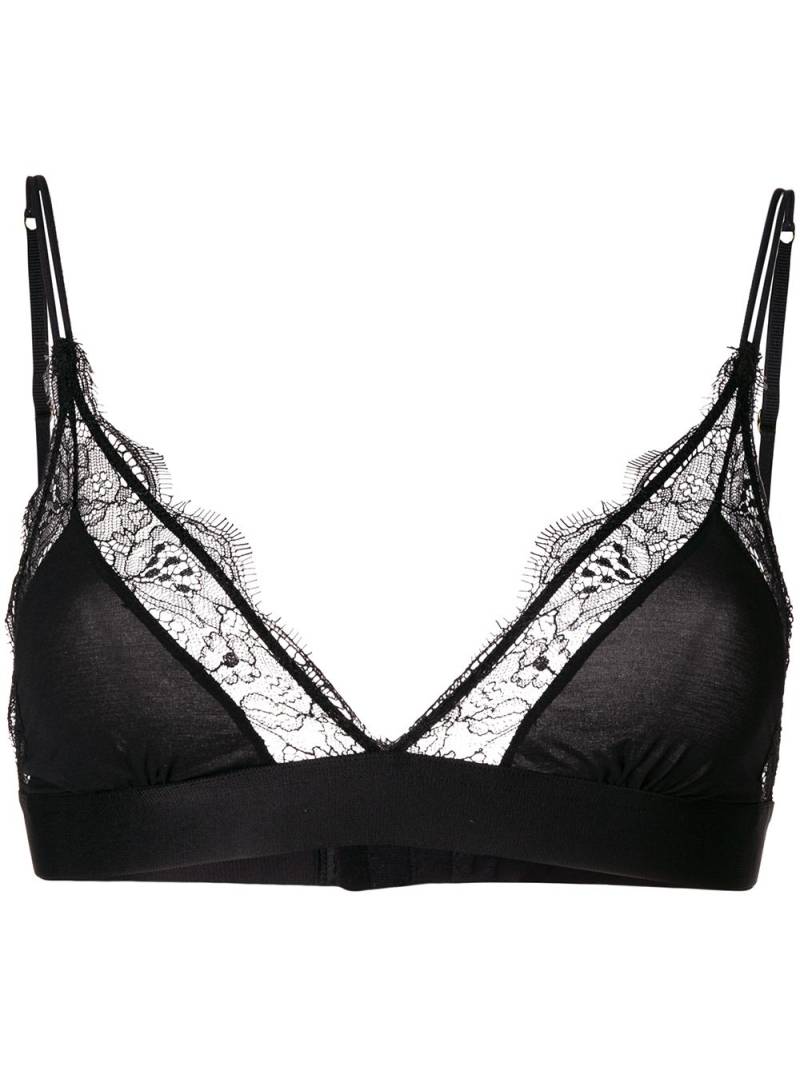 Love Stories laced triangle bra - Black von Love Stories