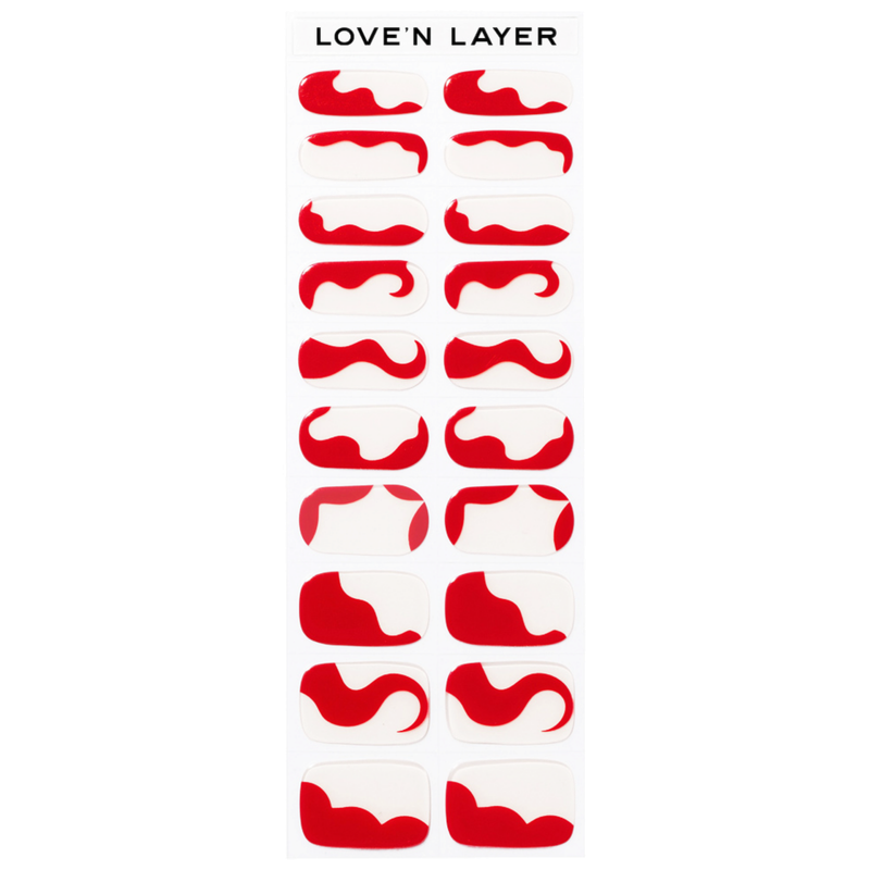 LoveNLayer - Abstraction Grape Red von LoveNLayer