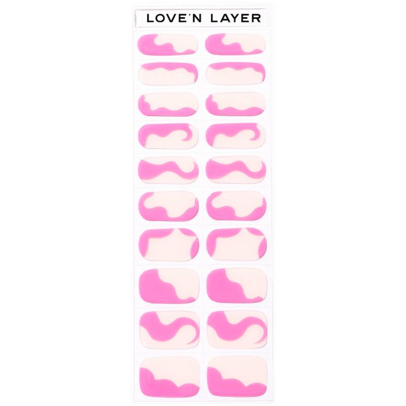 LoveNLayer - Abstraction Poppy Pink von LoveNLayer