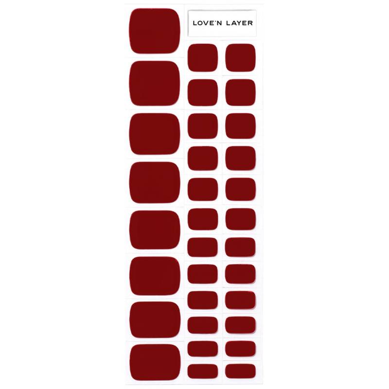 LoveNLayer - Solid Toe Burgundy Red von LoveNLayer