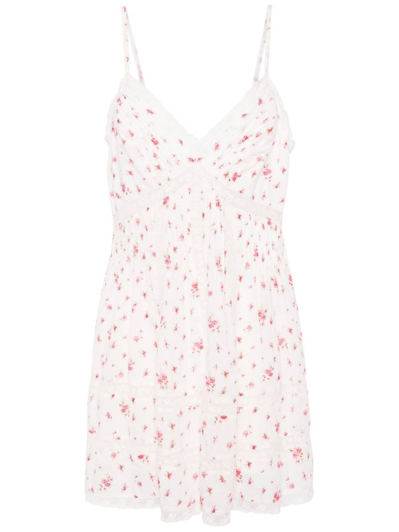 LoveShackFancy Docila floral-print cotton dress - White von LoveShackFancy