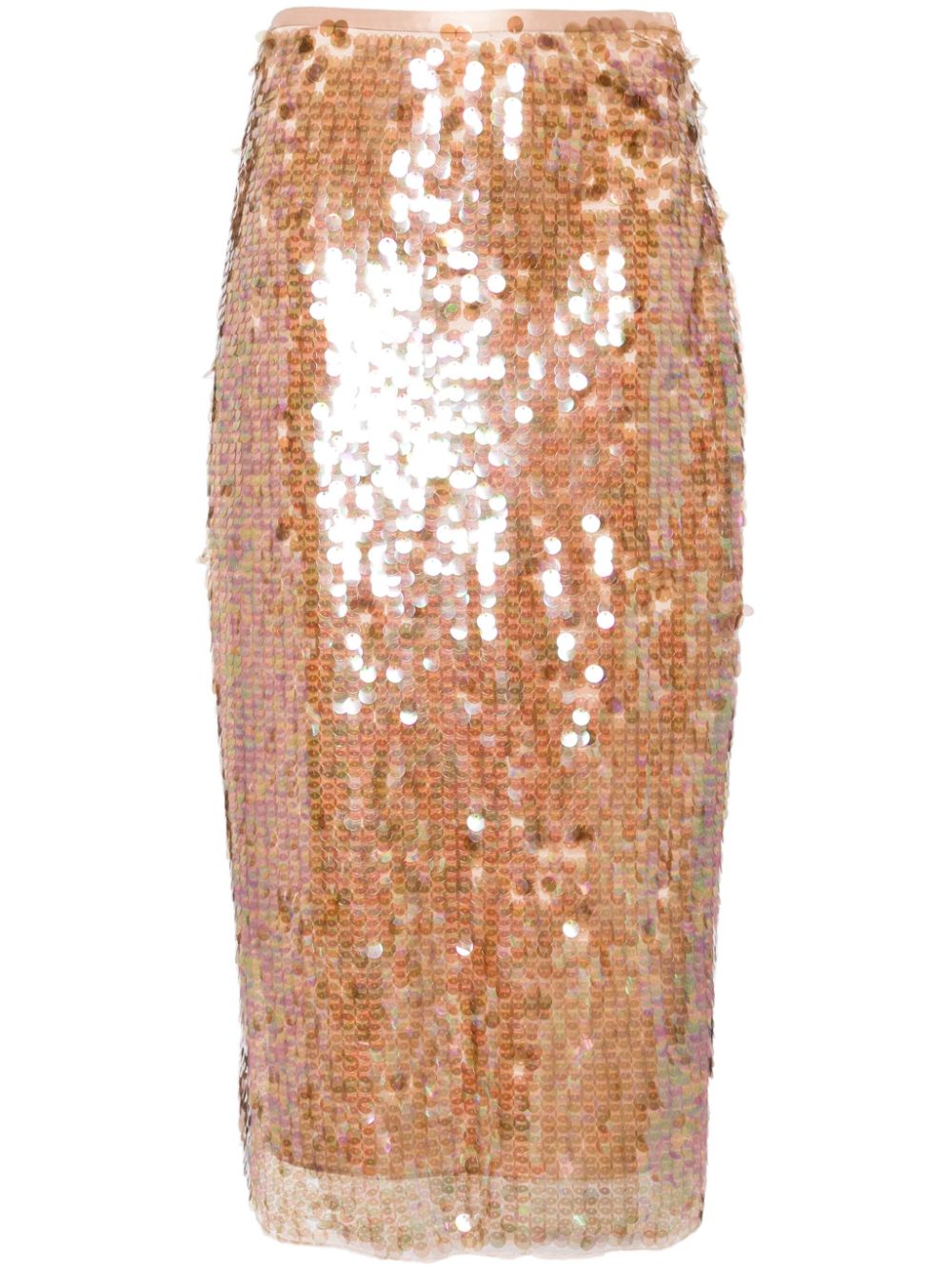 LoveShackFancy Miller sequin-embellished midi skirt - Neutrals von LoveShackFancy