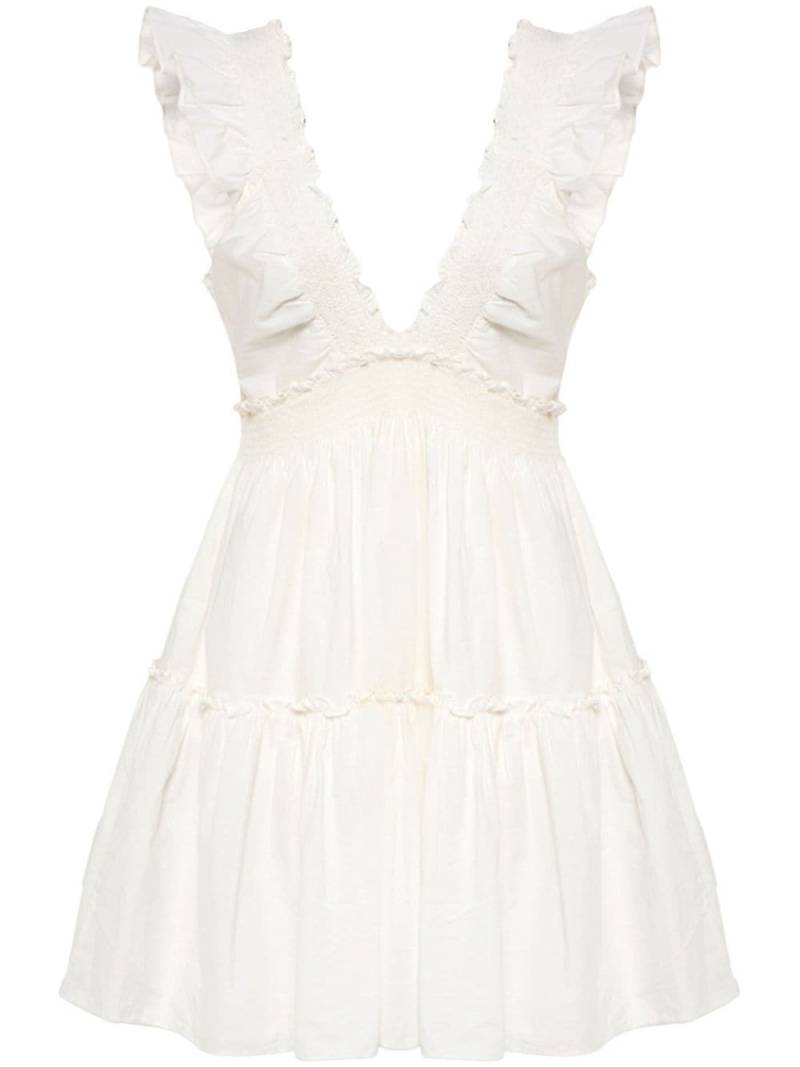 LoveShackFancy Poplar mini dress - White von LoveShackFancy