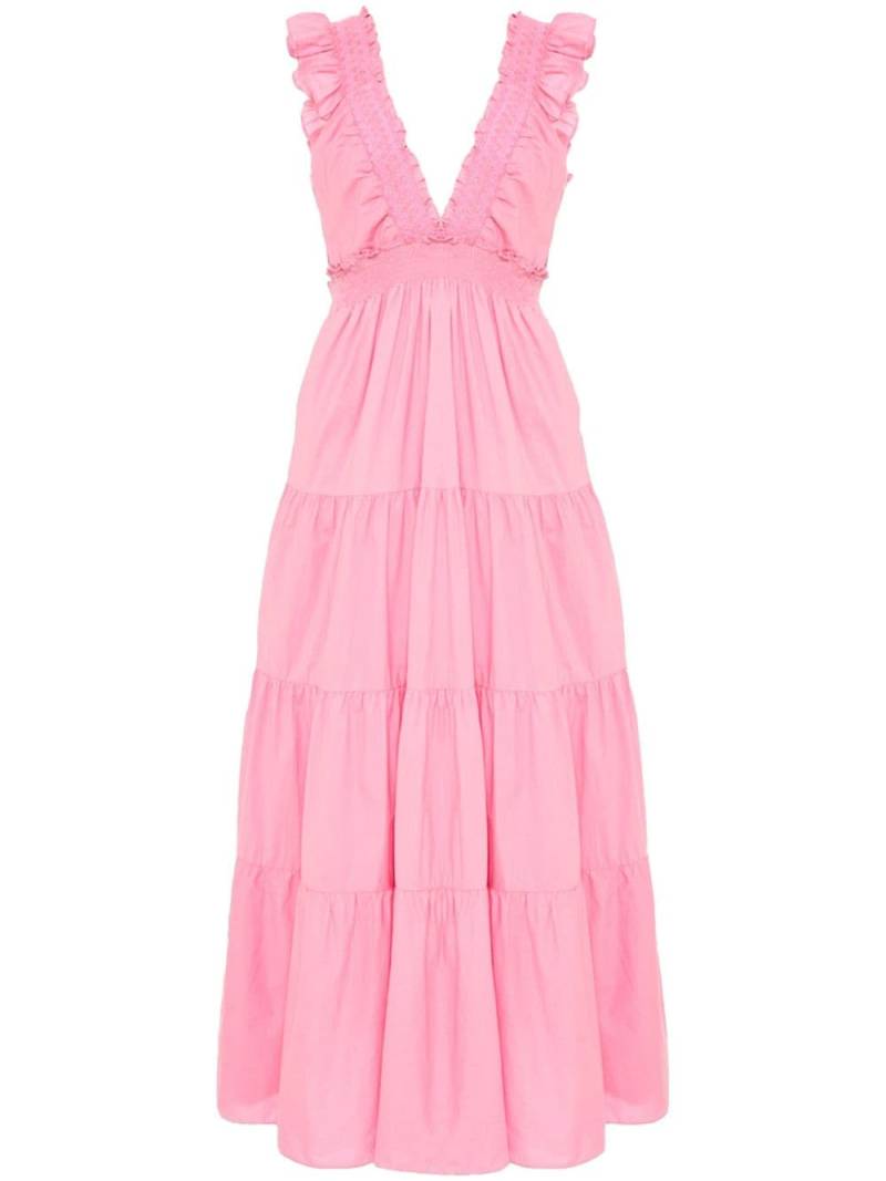 LoveShackFancy ruffled maxi dress - Pink von LoveShackFancy