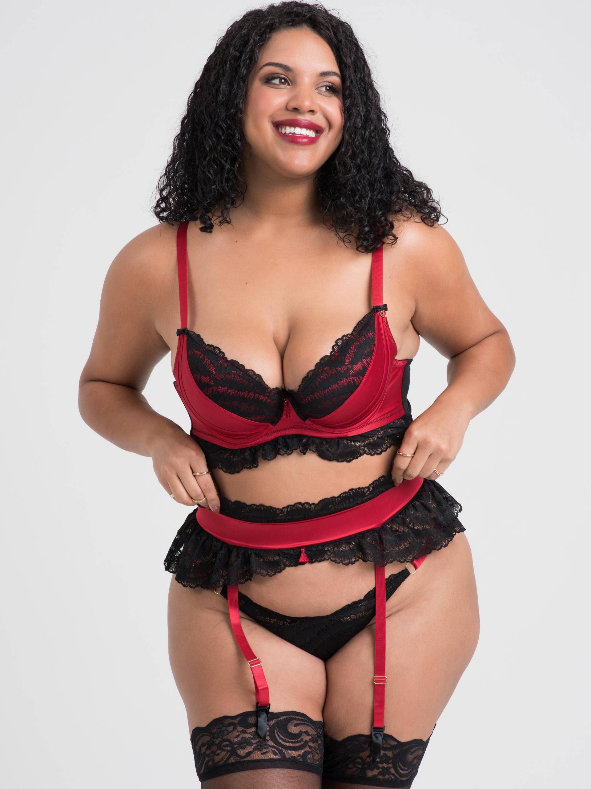 Lovehoney Empress Rotes Bh-set, Rot - Amorana von Lovehoney Lingerie