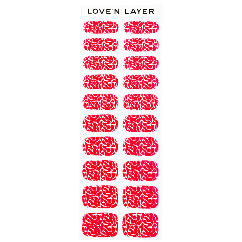 Nagelfolie Lnl Lady Red Damen Lady Red 1 pezzo von Lovenlayer