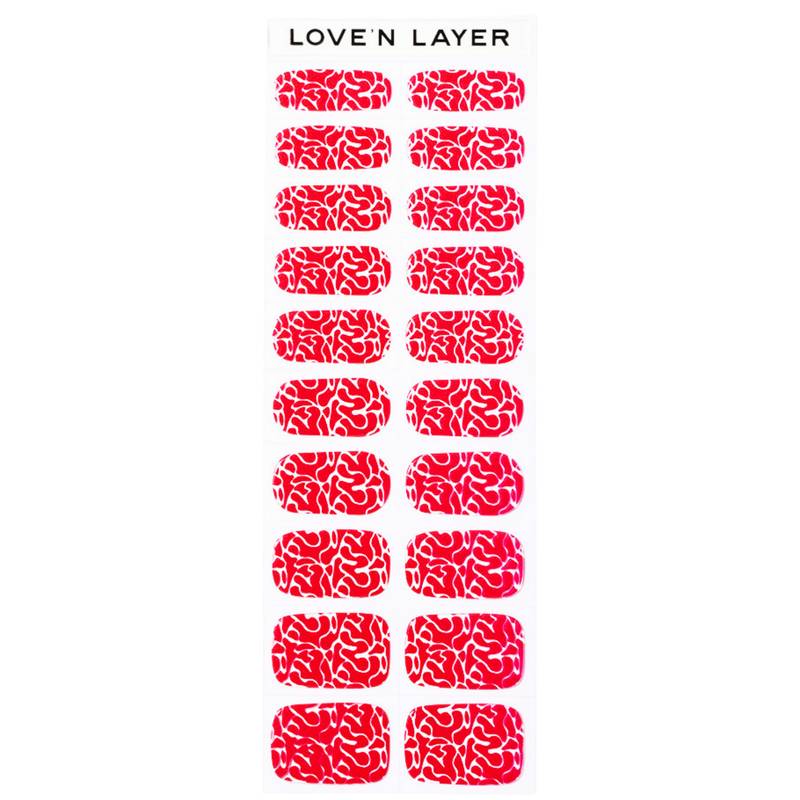 Nagelfolie Lnl Lady Red Damen Lady Red 1 pezzo von Lovenlayer