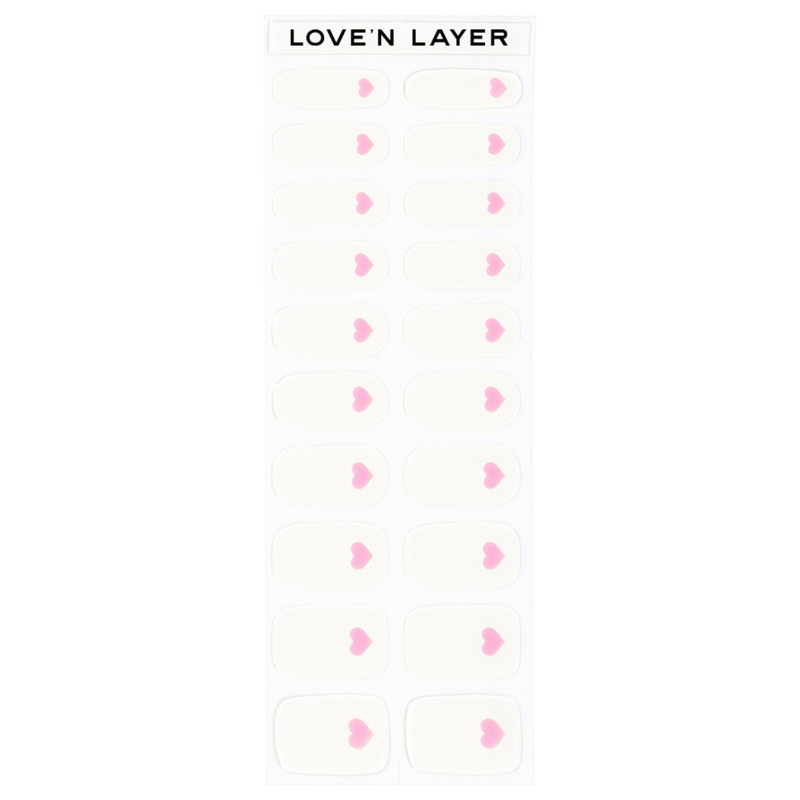 Nagelfolie Single Love Summer Pink Damen Pink 1 pezzo von Lovenlayer