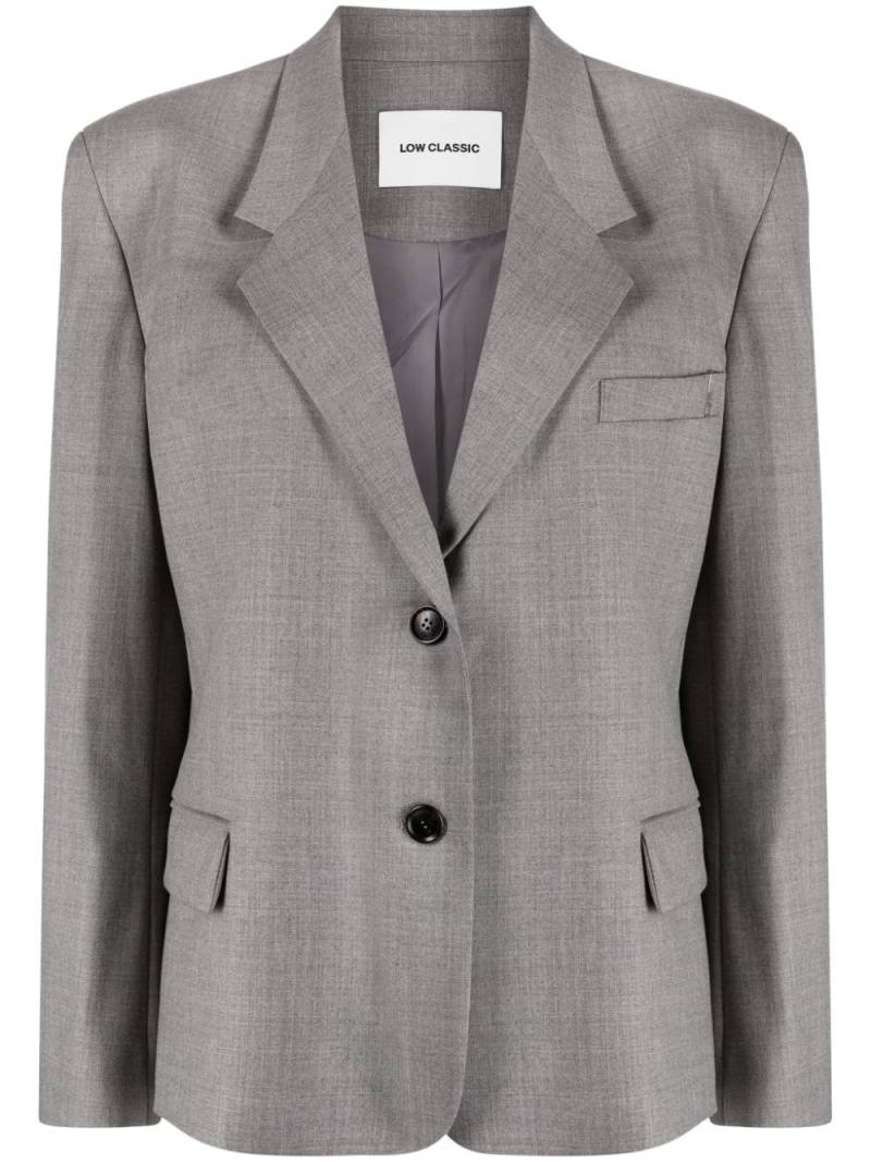 Low Classic Classic single-breasted blazer - Grey von Low Classic