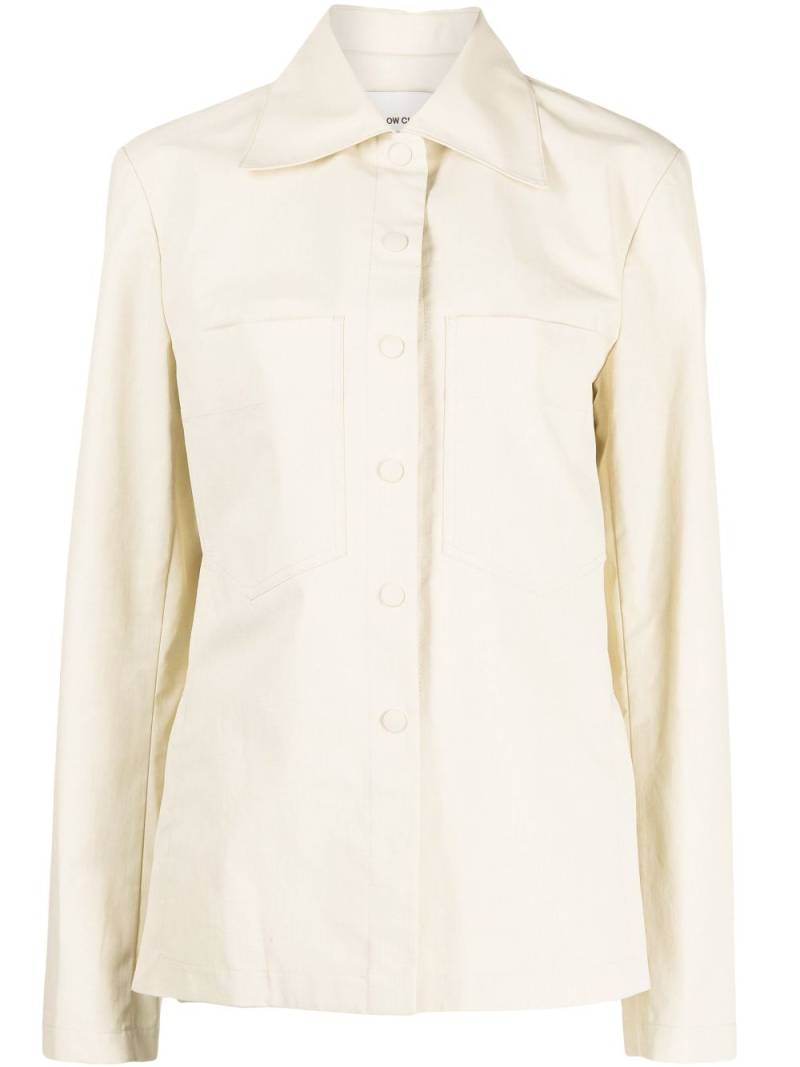 Low Classic classic collar long-sleeved jacket - Yellow von Low Classic