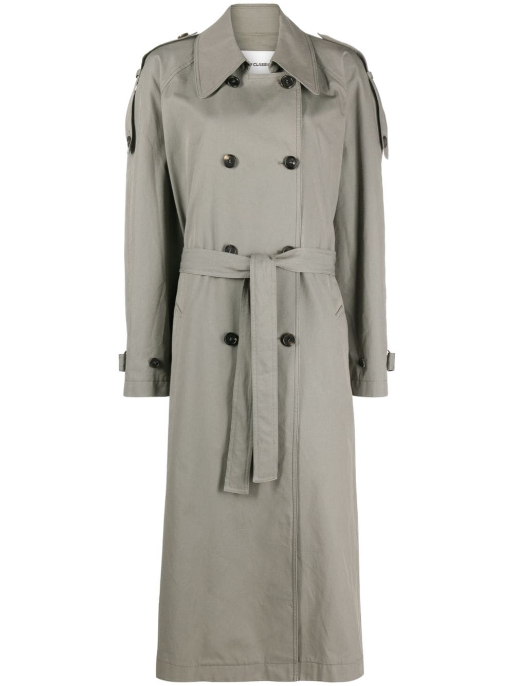 Low Classic cotton-blend canvas trench coat - Green von Low Classic