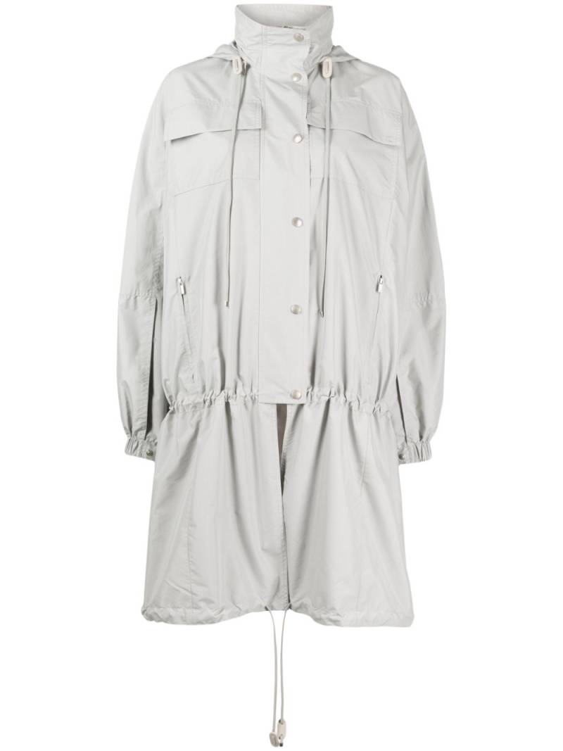 Low Classic drop-waist oversize parka - Grey von Low Classic