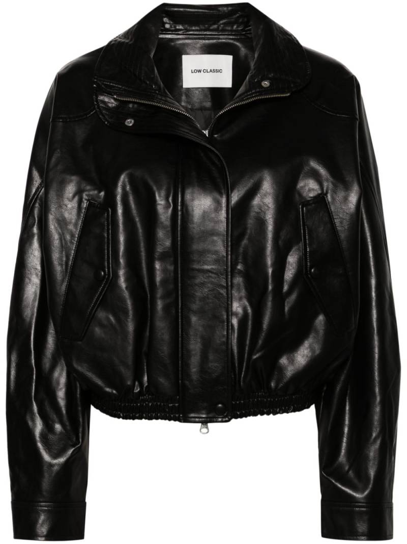 Low Classic high neck short jacket - Black von Low Classic