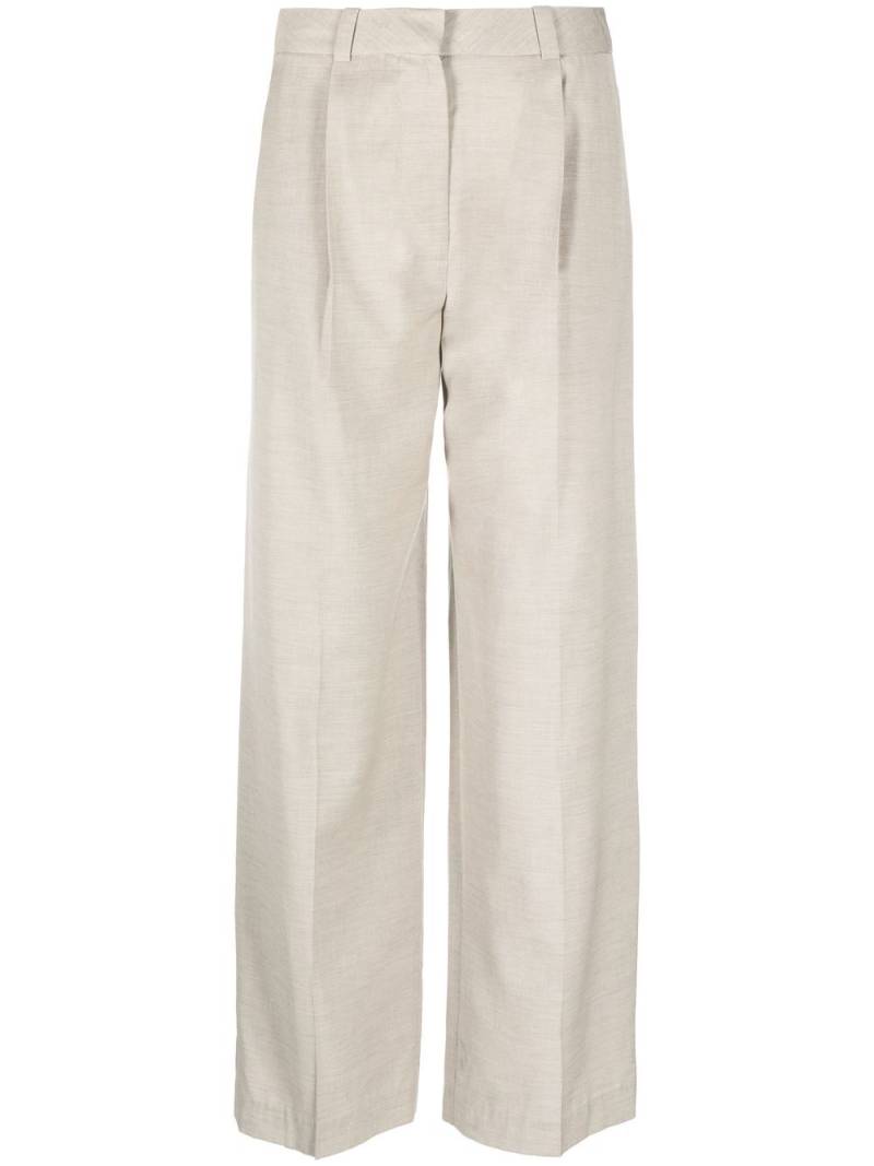 Low Classic high-waisted pleated trousers - Neutrals von Low Classic