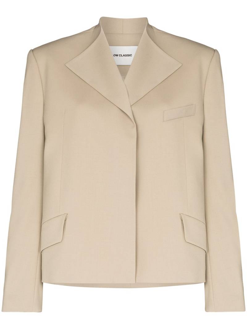 Low Classic notched-lapel blazer - Neutrals von Low Classic