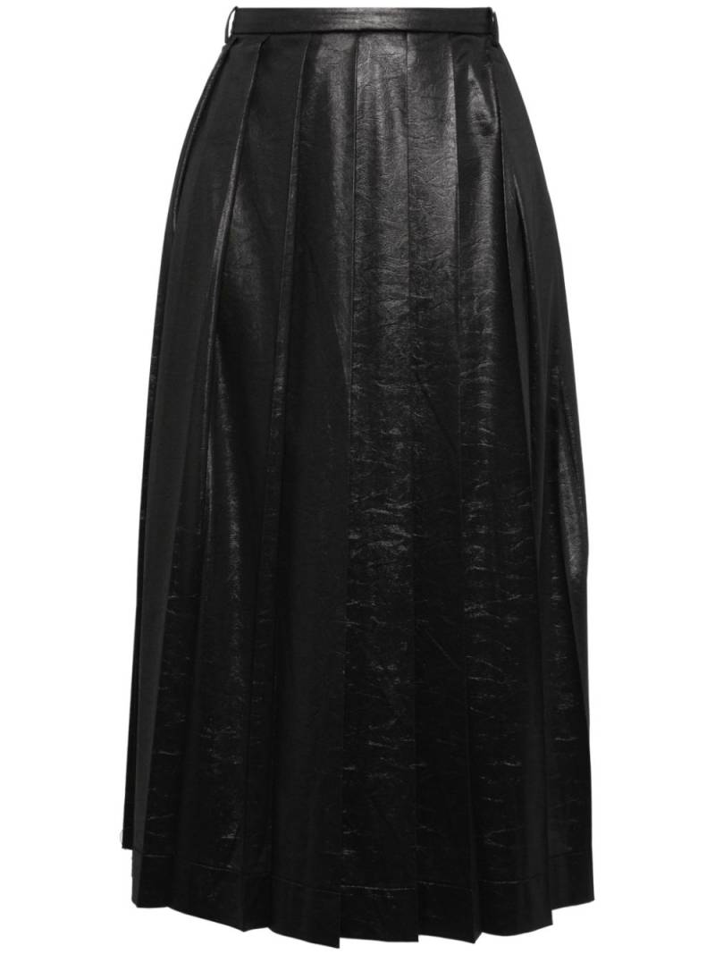 Low Classic pleated midi skirt - Black von Low Classic