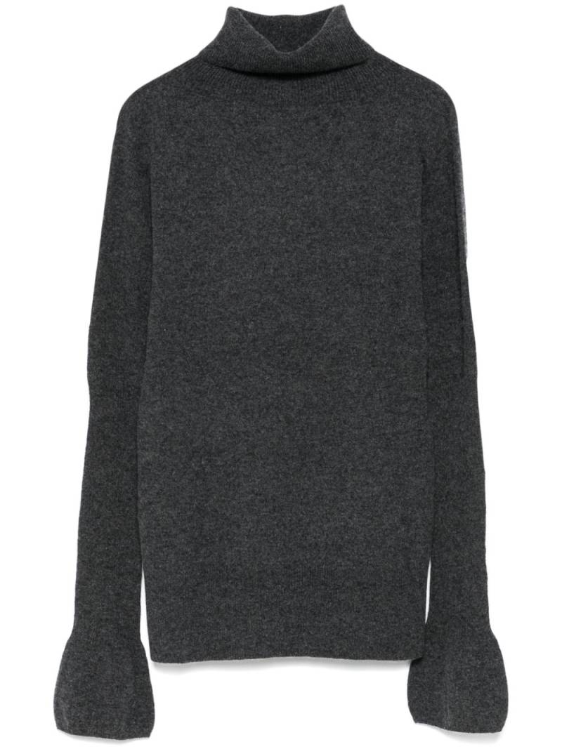 Low Classic poet-sleeves sweater - Grey von Low Classic