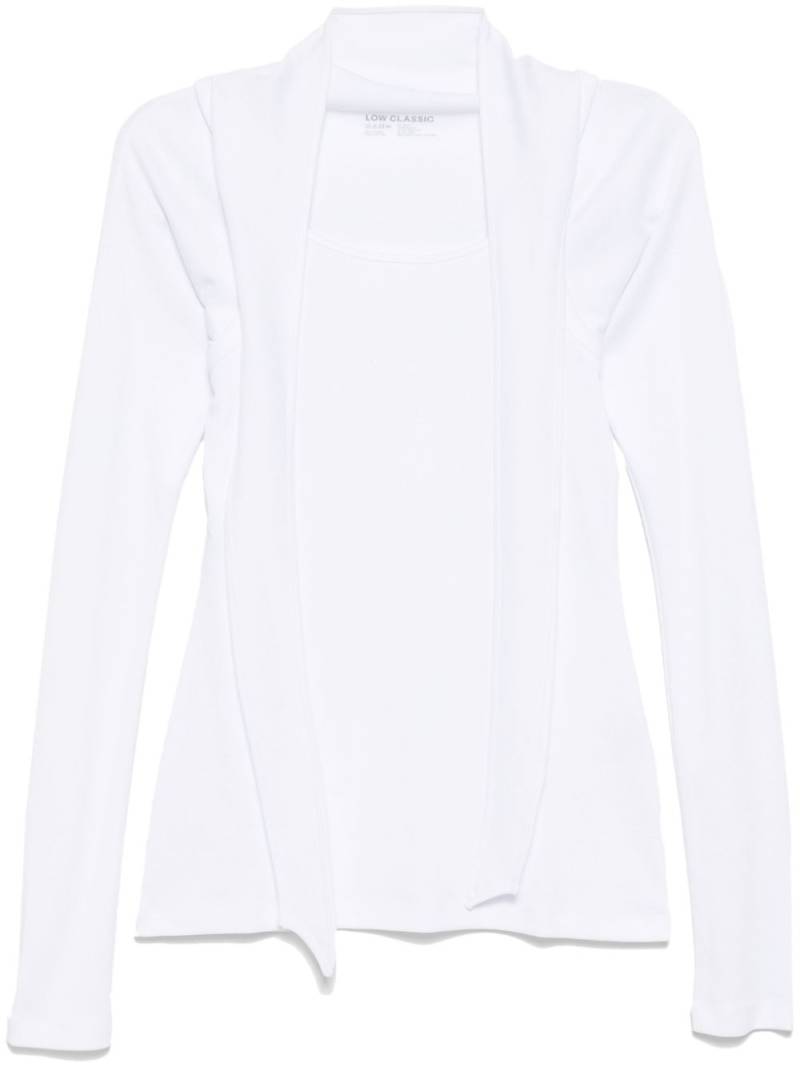 Low Classic scarf jersey top - White von Low Classic