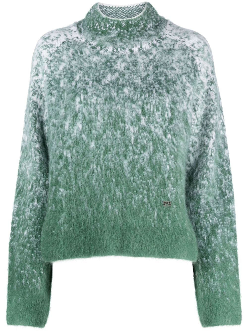 Low Classic two-tone brushed-finish jumper - Green von Low Classic