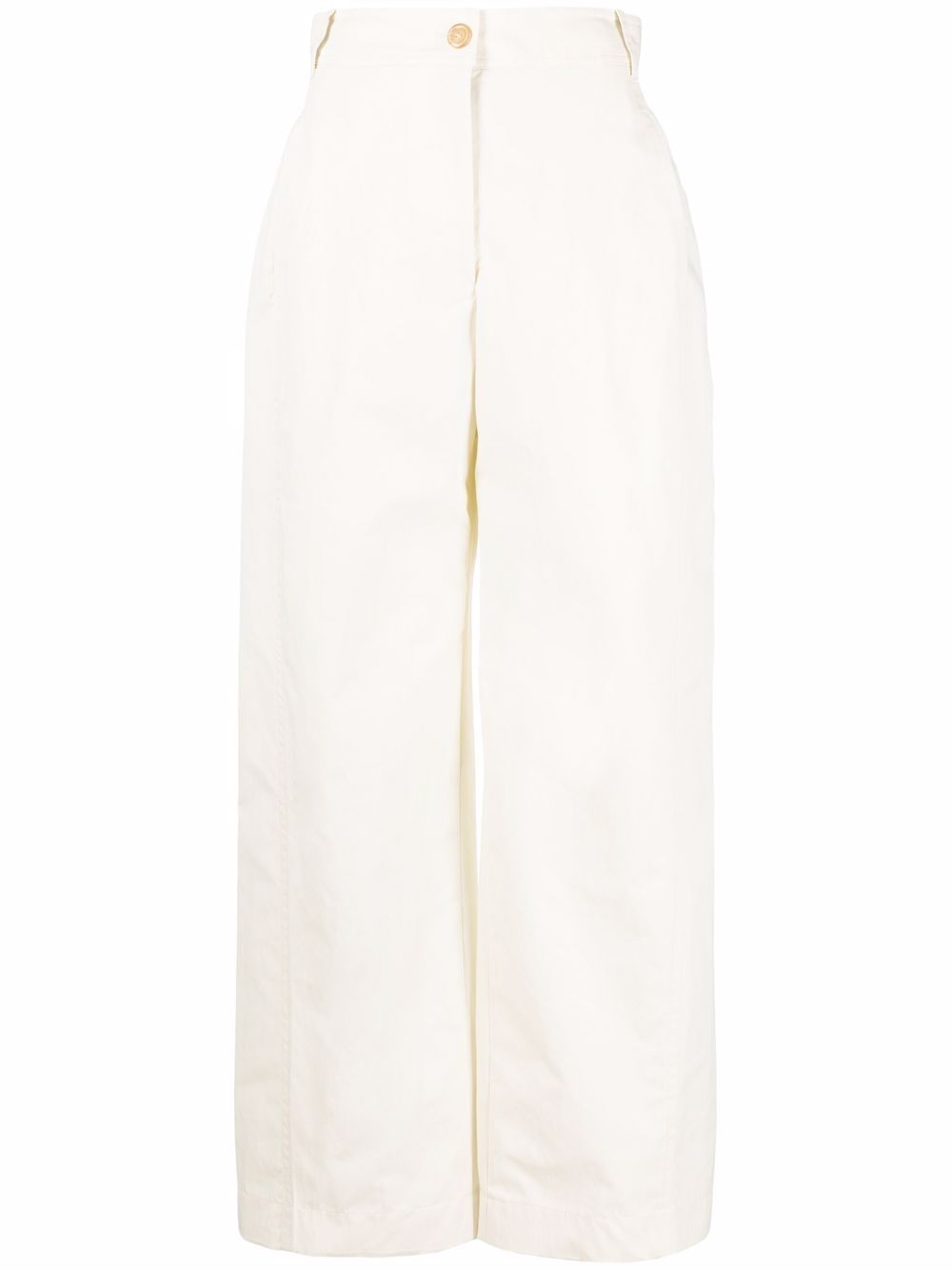 Low Classic wide-leg high-waisted trousers - Neutrals von Low Classic