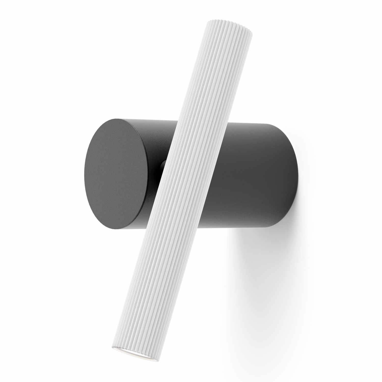 A05 DOI LED Wandleuchte, Lichtfarbe 3000k, Ausführung black/ribbed white A05 DOI LED Wandleuchte, Lichtfarbe 3000k, Ausführung black/ribbed white von Luceplan