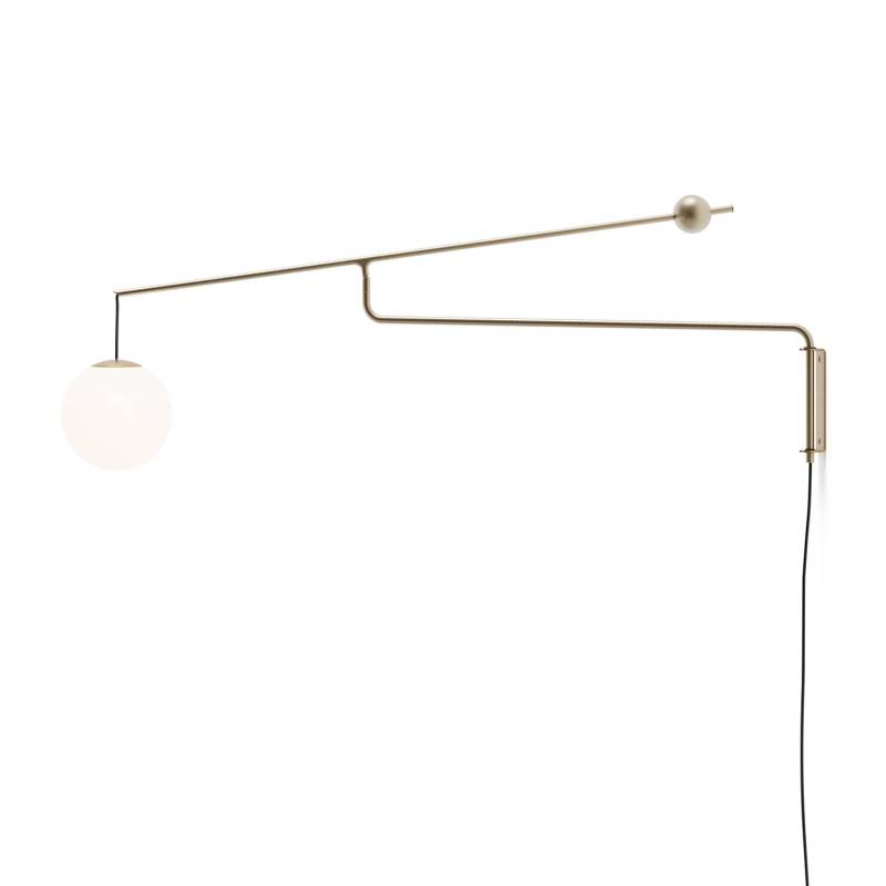 B01 MALAMATA Wandleuchte, Ausführung brushed brass von Luceplan