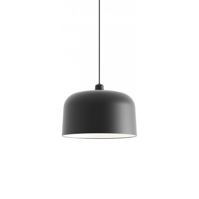 B02 ZILE Pendelleuchte, Grösse d. 20 cm, Ausführung matt black von Luceplan