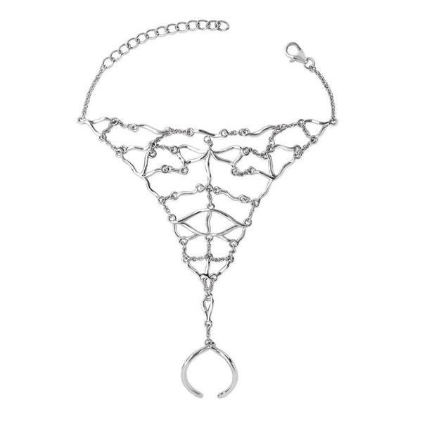 Elemente Handkette Damen Silber ONE SIZE von Lucy Quartermaine