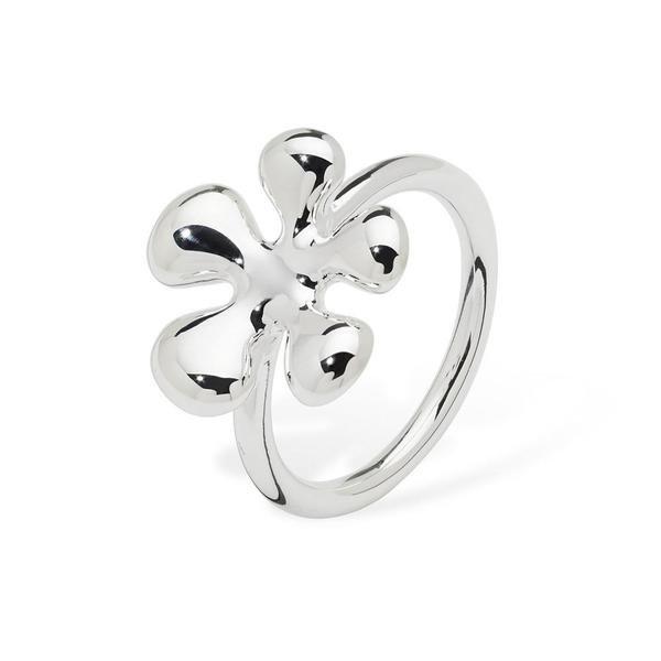 Erhöhter Spritzring Damen Silber 58 von Lucy Quartermaine