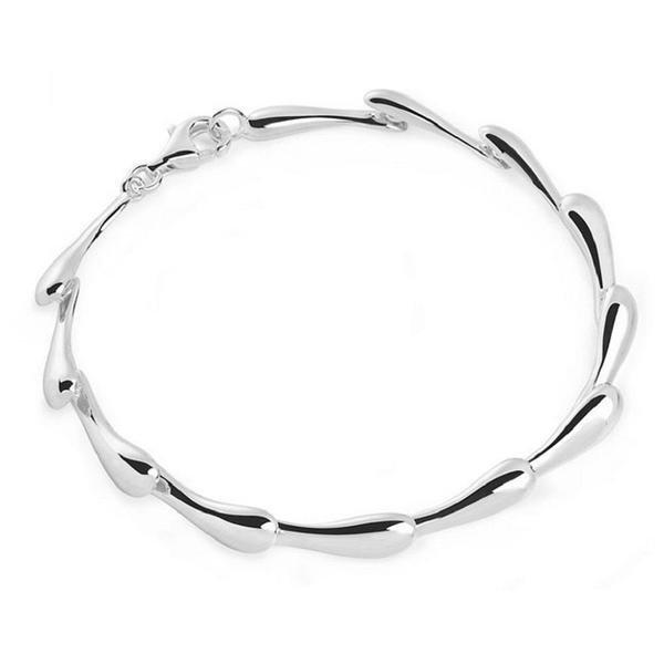 Ewiges Tropfen-armband Damen Silber 19cm von Lucy Quartermaine