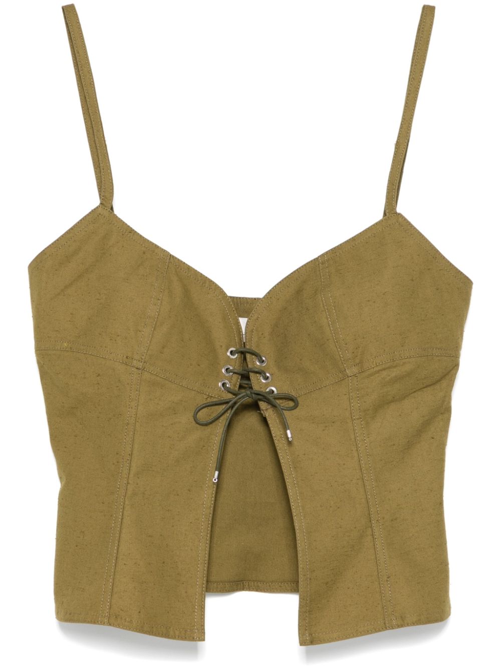 Ludovic de Saint Sernin Easy Cleavage top - Green von Ludovic de Saint Sernin