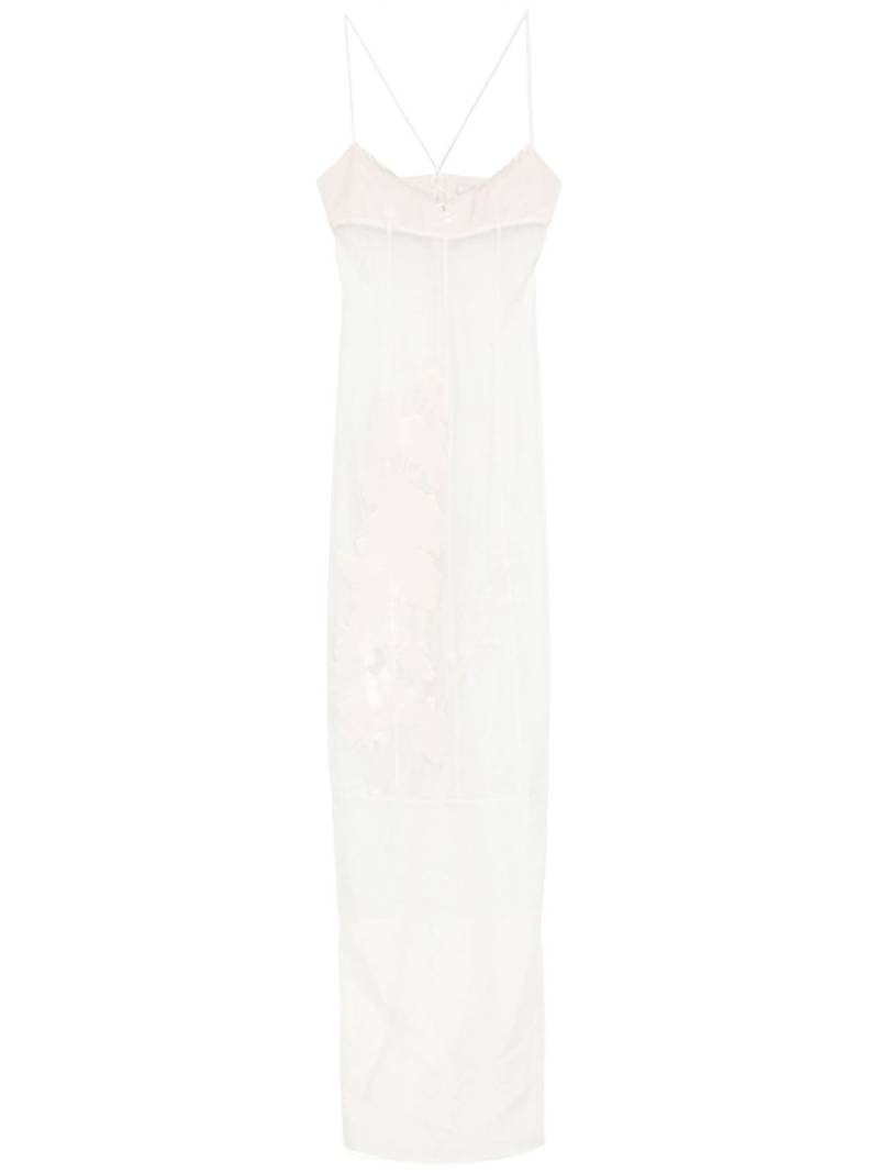 Ludovic de Saint Sernin Isabella maxi dress - White von Ludovic de Saint Sernin