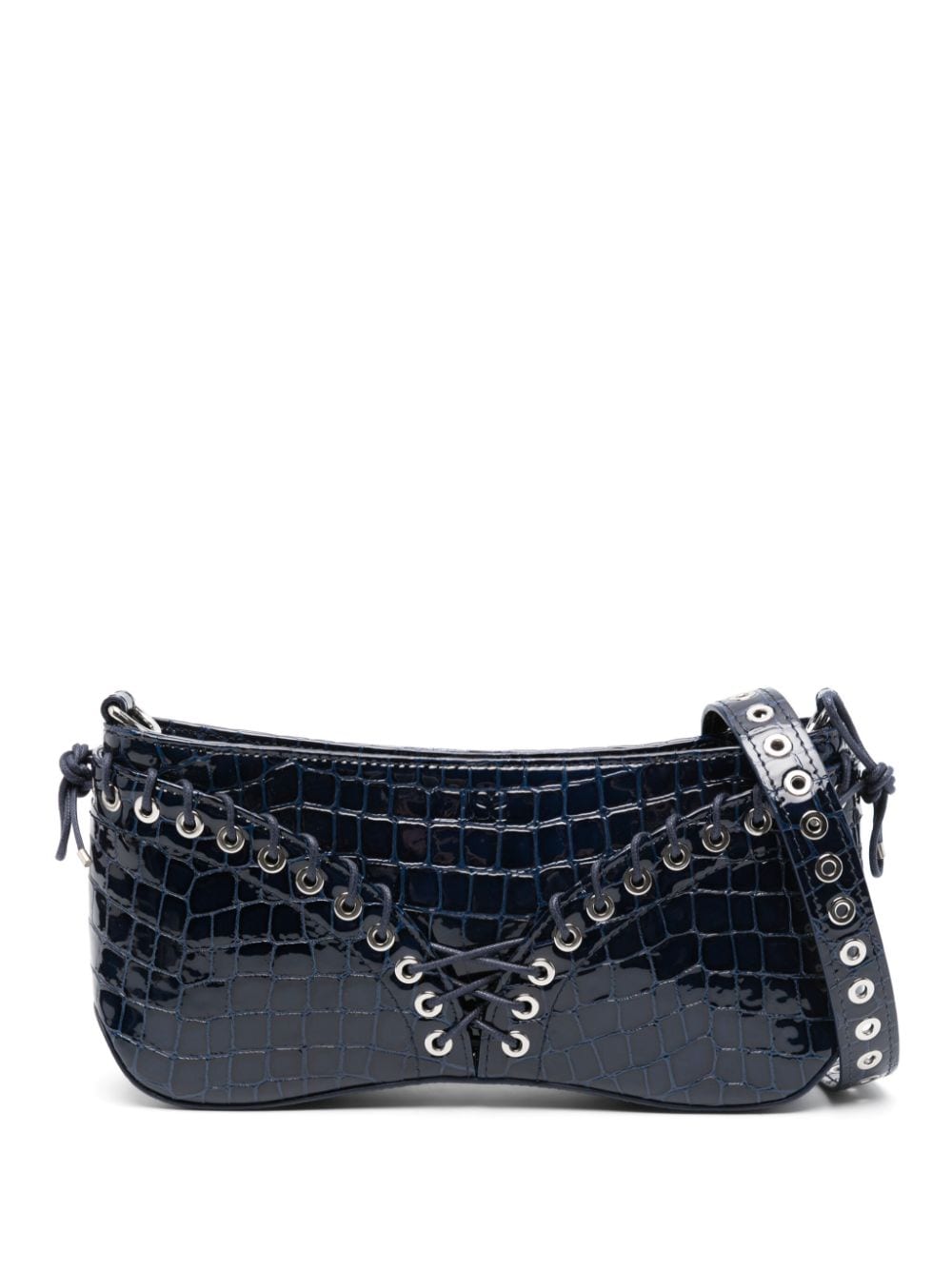 Ludovic de Saint Sernin The Cleavage crocodile-embossed leather shoulder bag - Blue von Ludovic de Saint Sernin