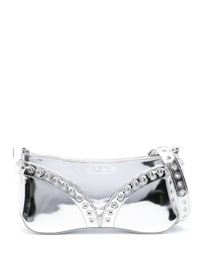 Ludovic de Saint Sernin The Cleavage mirrored leather bag - Silver von Ludovic de Saint Sernin