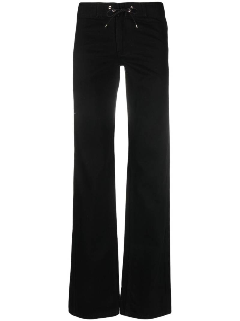 Ludovic de Saint Sernin eyelet-embellished straight-leg jeans - Black von Ludovic de Saint Sernin